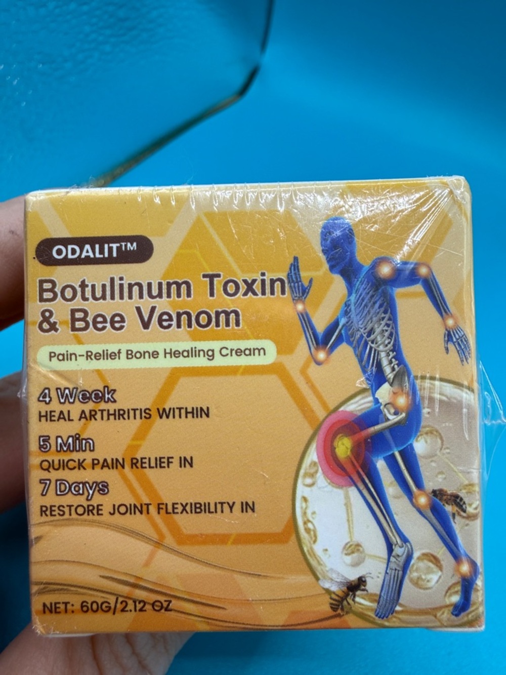 Odalit Pain-Relief Bone Healing Cream with Botulinum Toxin & Bee Venom - Yellow
